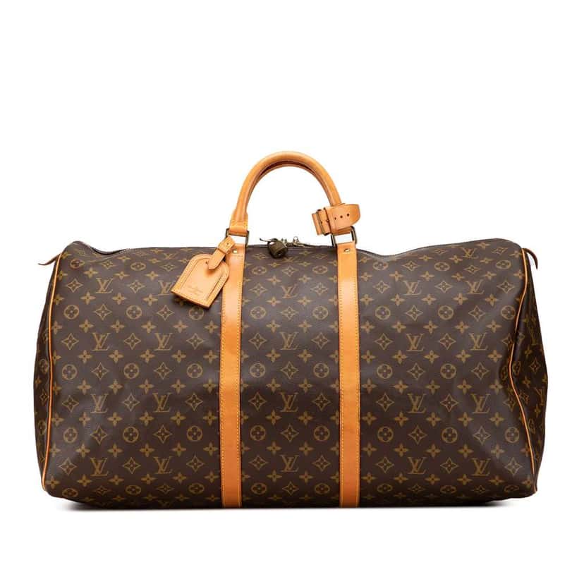 Louis Vuitton Monogram Keepall 60 Brown Good condition - Front View