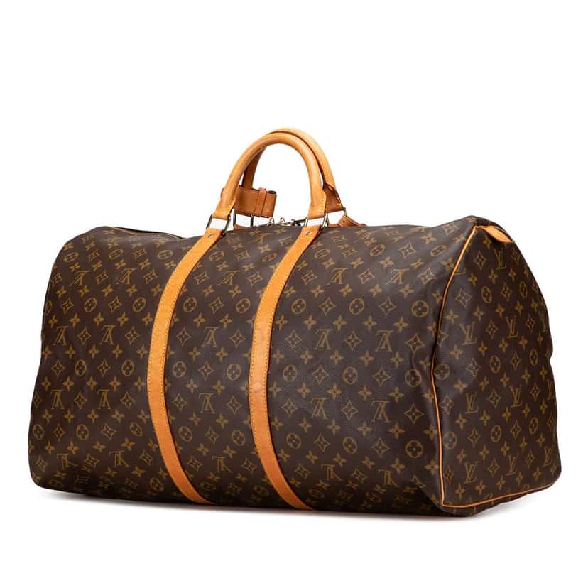 Louis Vuitton Monogram Keepall 60 Brown Good condition - Back View