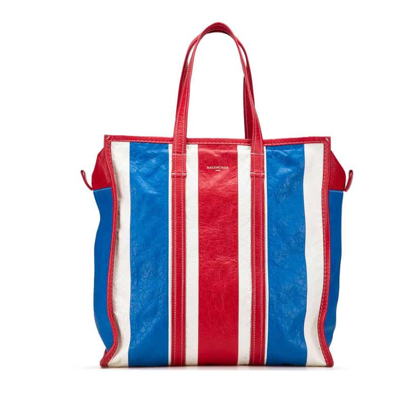 Balenciaga M Lambskin Bazar Shopper Satchel Red Leather Good condition - Front View