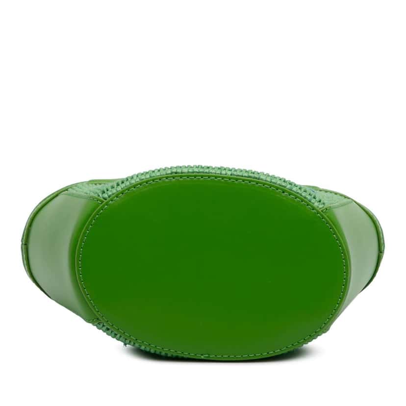 Marni Micro Leather and Raffia Cotton Emroidered Tropicalia Bag Green Cotton Good condition - Inside View