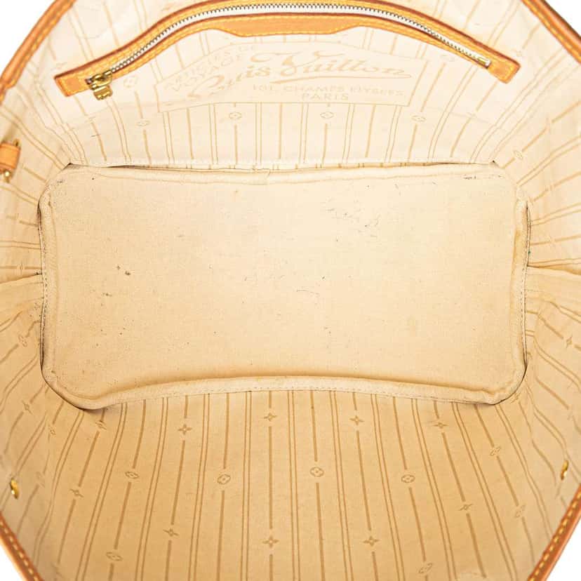 Louis Vuitton Damier Azur Neverfull MM White Canvas Good condition - Model View