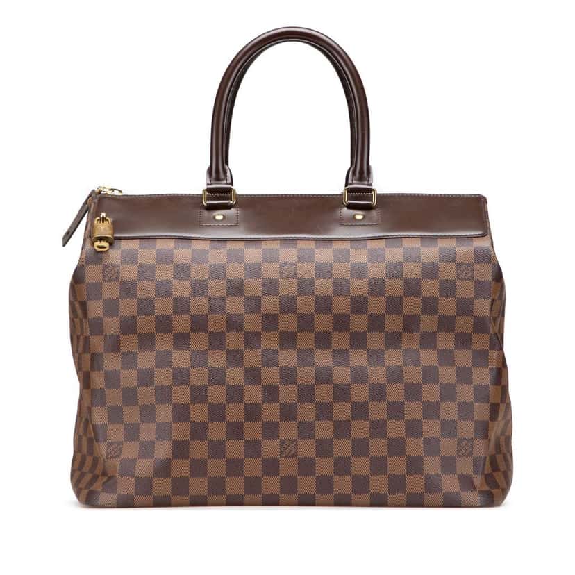 Louis Vuitton Damier Ebene Greenwich PM Brown Canvas Good condition - Front View