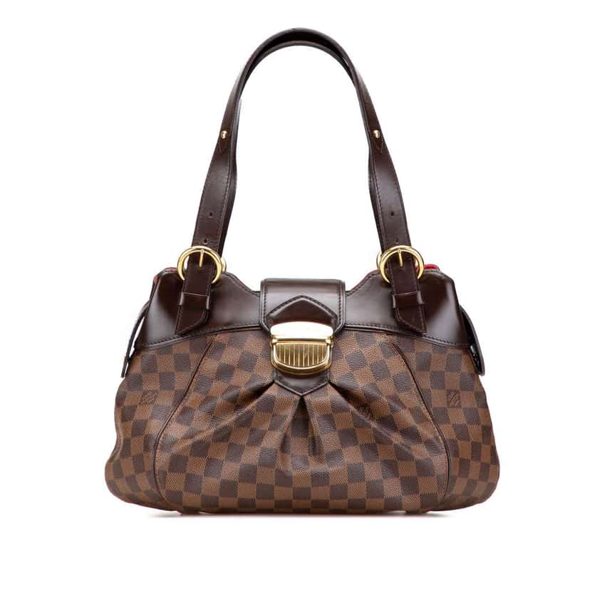 Louis Vuitton Damier Ebene Sistina PM Brown Canvas Good condition - Front View