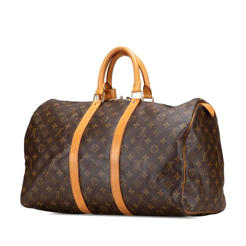 Louis Vuitton Monogram Keepall 45 Brown Fair condition - Back View
