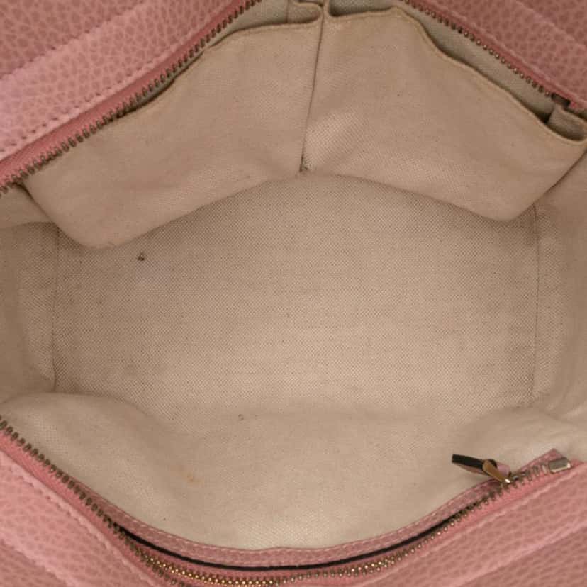 Gucci Mini Leather Swing Satchel Pink Leather Good condition - Model View