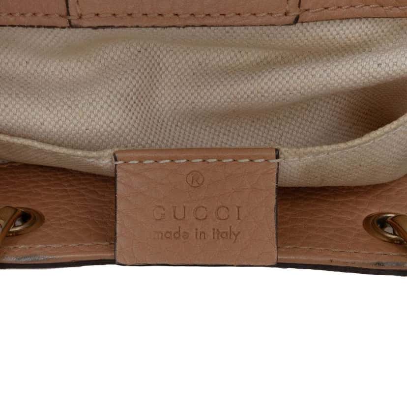 Gucci Mini Calfskin Bamboo Shopper Satchel Brown Leather Fair condition - Box View