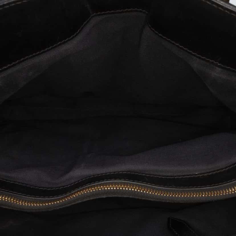Burberry Medium House Check Canvas and Leather Bridle Lynher Tote Brown Canvas Good condition - Model View