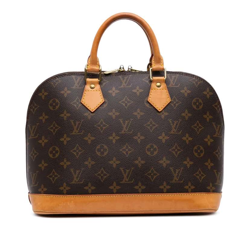Louis Vuitton Monogram Alma PM Brown Canvas Fair condition - Front View
