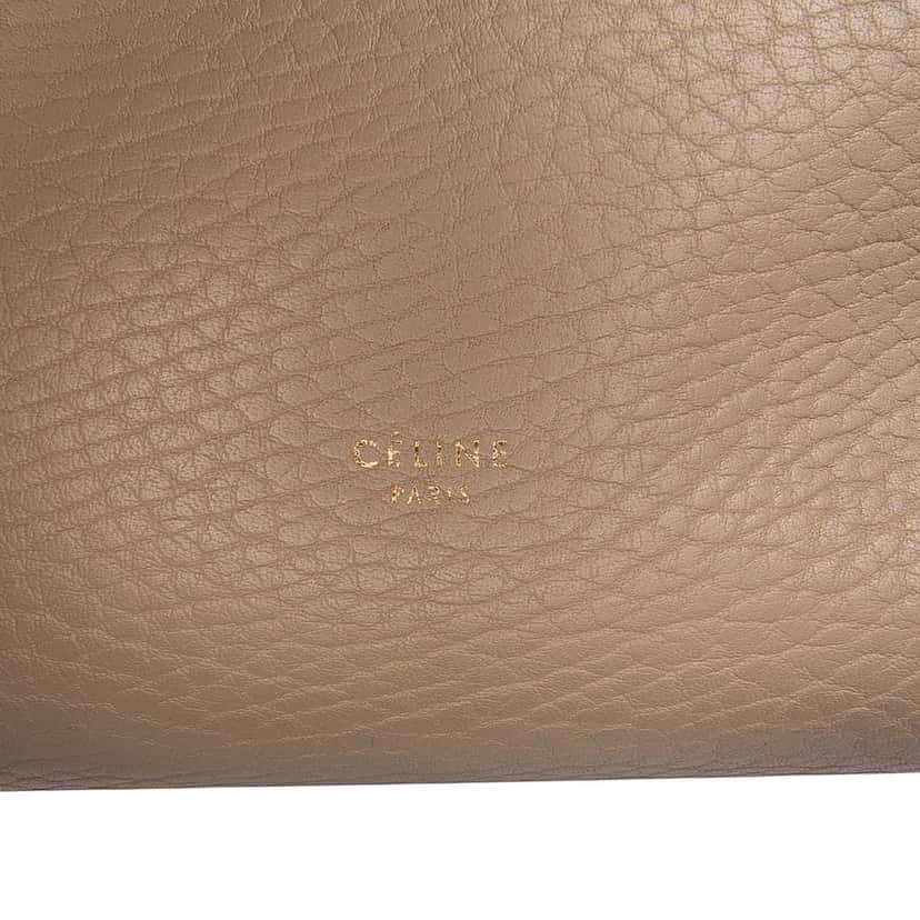 Celine Medium Grained Calfskin Tie Knot Handbag Brown Leather Good condition - Box View