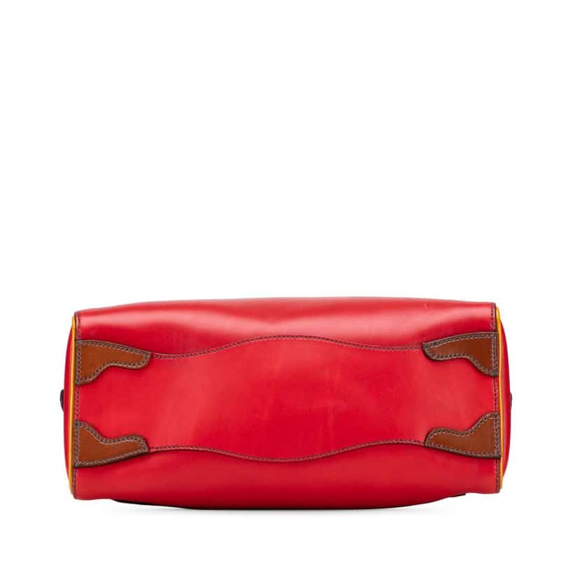 Prada Vitello Sport Bowler Bag Red Leather Good condition - Inside View