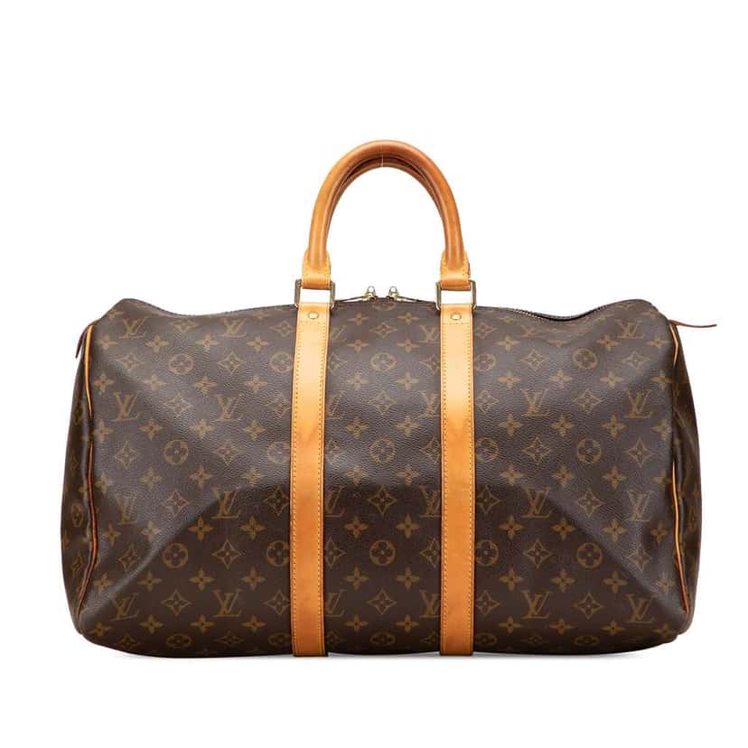 Louis Vuitton Monogram Keepall 45 Brown Good condition - Front View