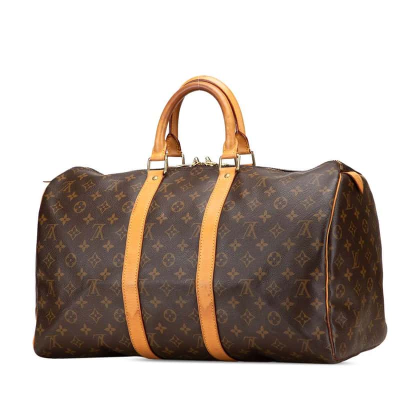 Louis Vuitton Monogram Keepall 45 Brown Good condition - Back View