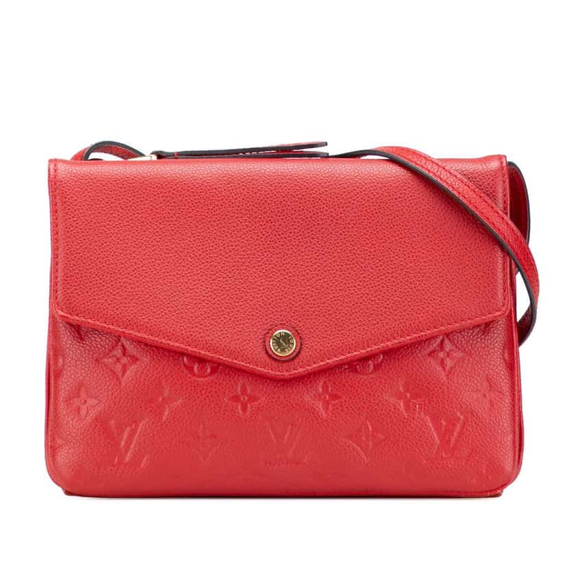 Louis Vuitton Monogram Empreinte Twice Red Leather Good condition - Front View