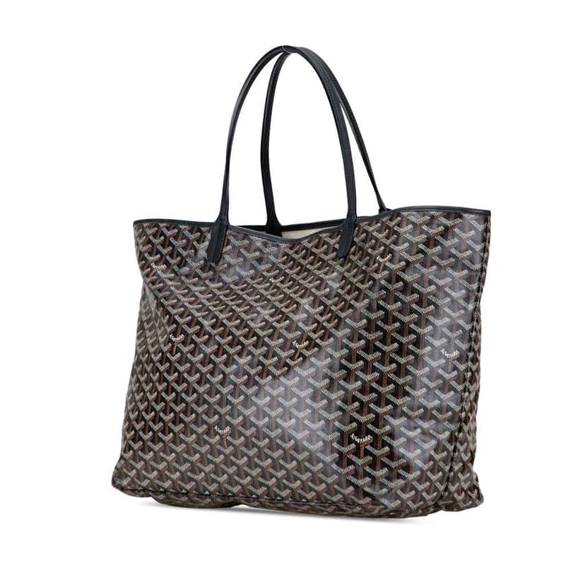 Goyard Goyardine Saint Louis GM Black Canvas Good condition - Back View