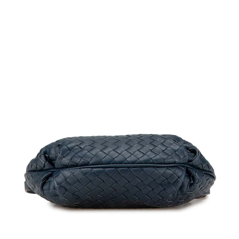 Bottega Veneta Nappa Intrecciato Crossbody Blue Leather Good condition - Inside View
