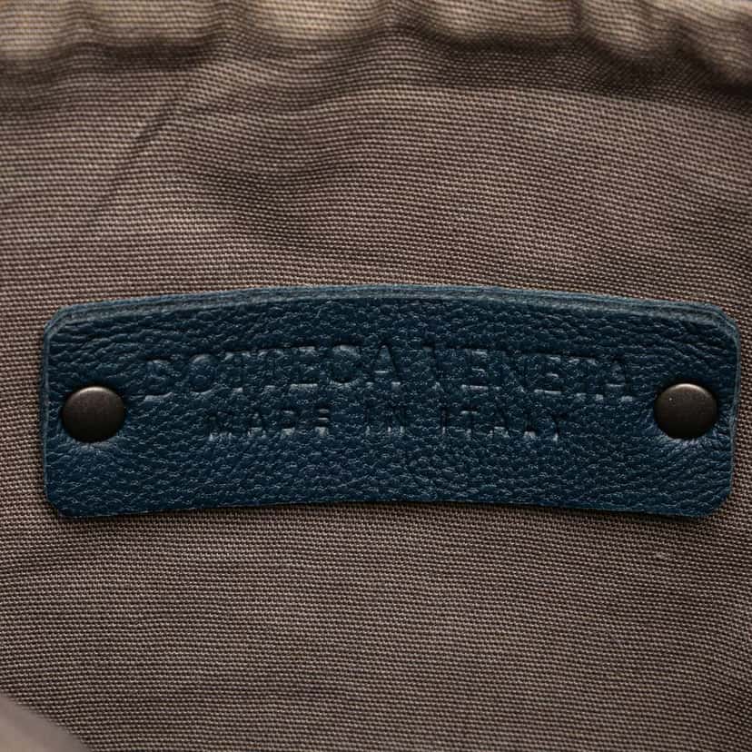 Bottega Veneta Nappa Intrecciato Crossbody Blue Leather Good condition - Box View