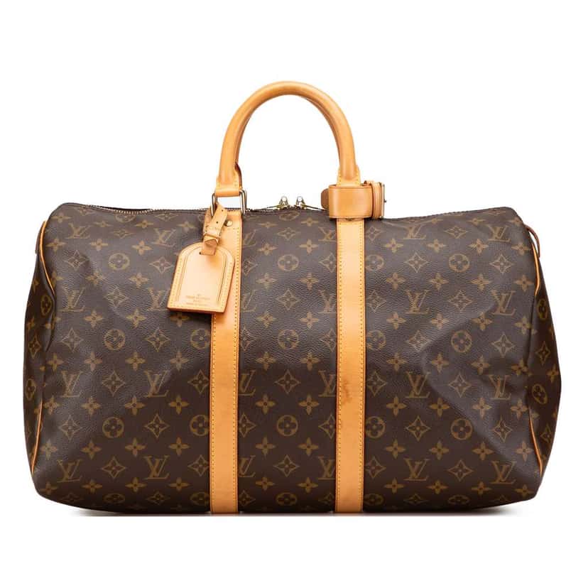 Louis Vuitton Monogram Keepall 45 Brown Fair condition - Front View