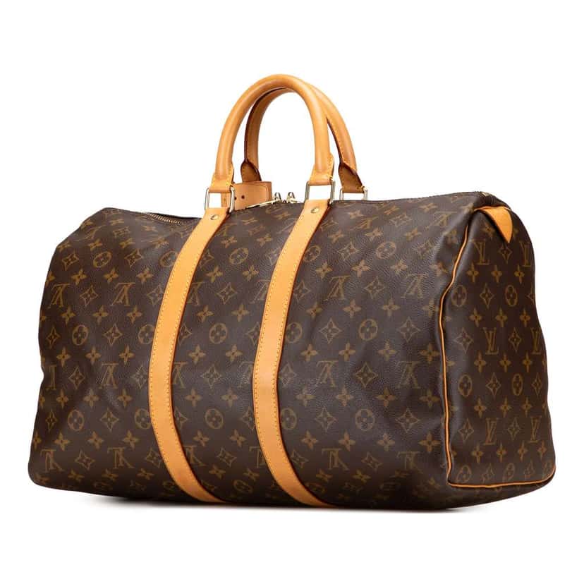 Louis Vuitton Monogram Keepall 45 Brown Fair condition - Back View