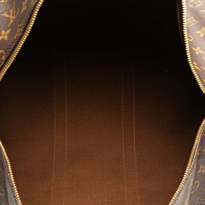 Louis Vuitton Monogram Keepall 45 Brown Fair condition - Model View