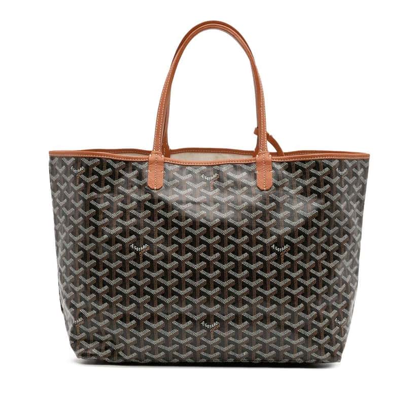 Goyard Goyardine Saint Louis PM Black Canvas Good condition - Front View