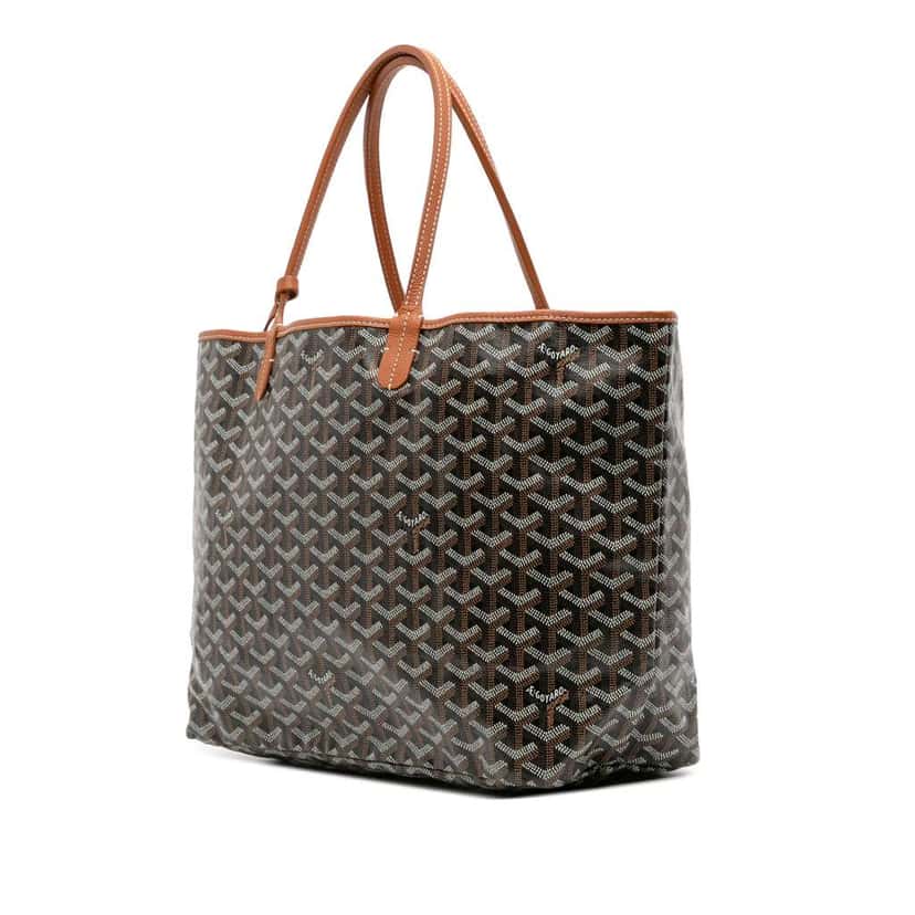 Goyard Goyardine Saint Louis PM Black Canvas Good condition - Back View