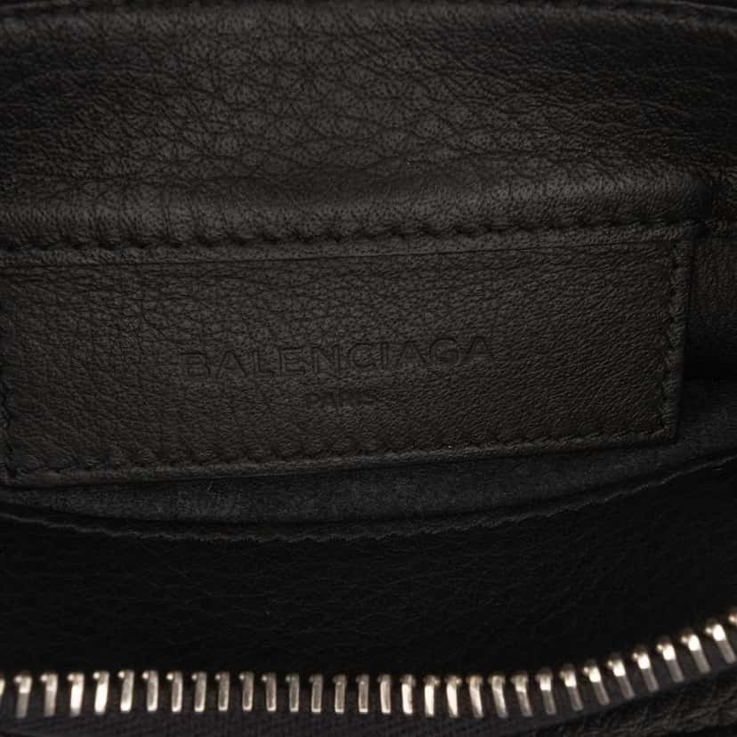 Balenciaga XS Leather Papier Triple Zip Around Crossbody Black Leather Good condition - Box View
