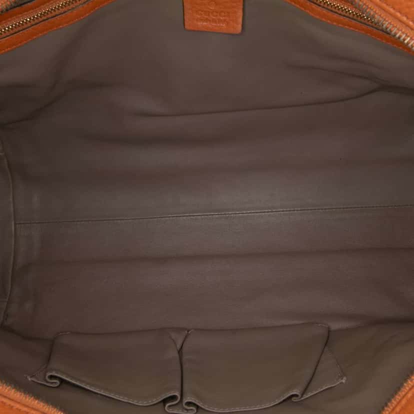 Gucci Leather Lady Tassel Top Handle Bag Orange Leather Good condition - Model View