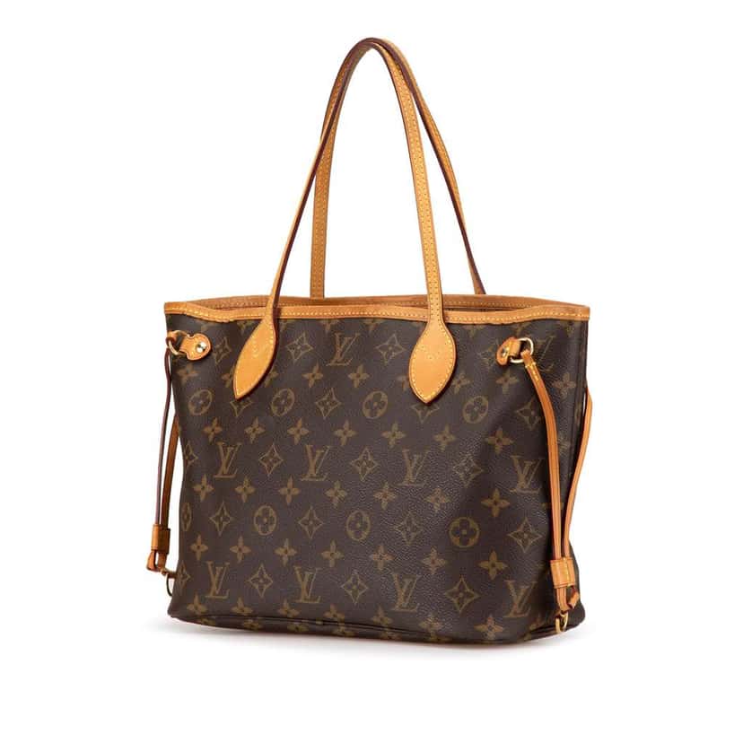 Louis Vuitton Monogram Neverfull PM Brown Canvas Good condition - Back View