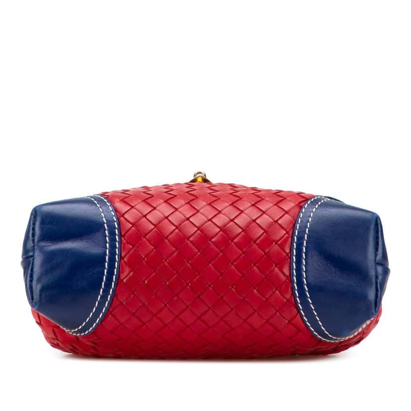 Bottega Veneta Tricolor Nappa Intrecciato Satchel MultiColor Leather Good condition - Inside View