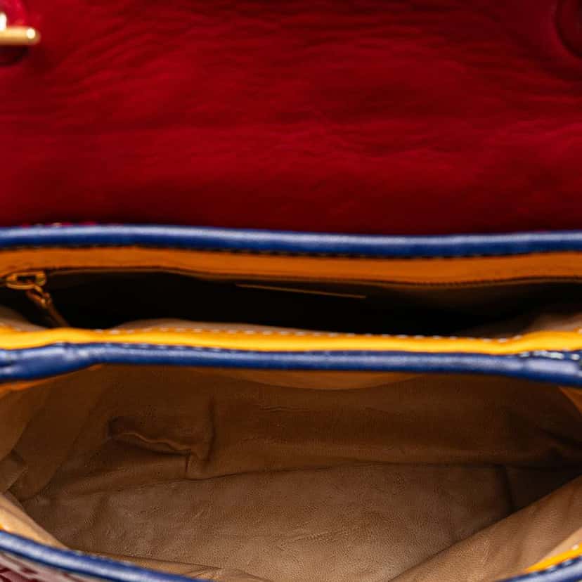Bottega Veneta Tricolor Nappa Intrecciato Satchel MultiColor Leather Good condition - Model View