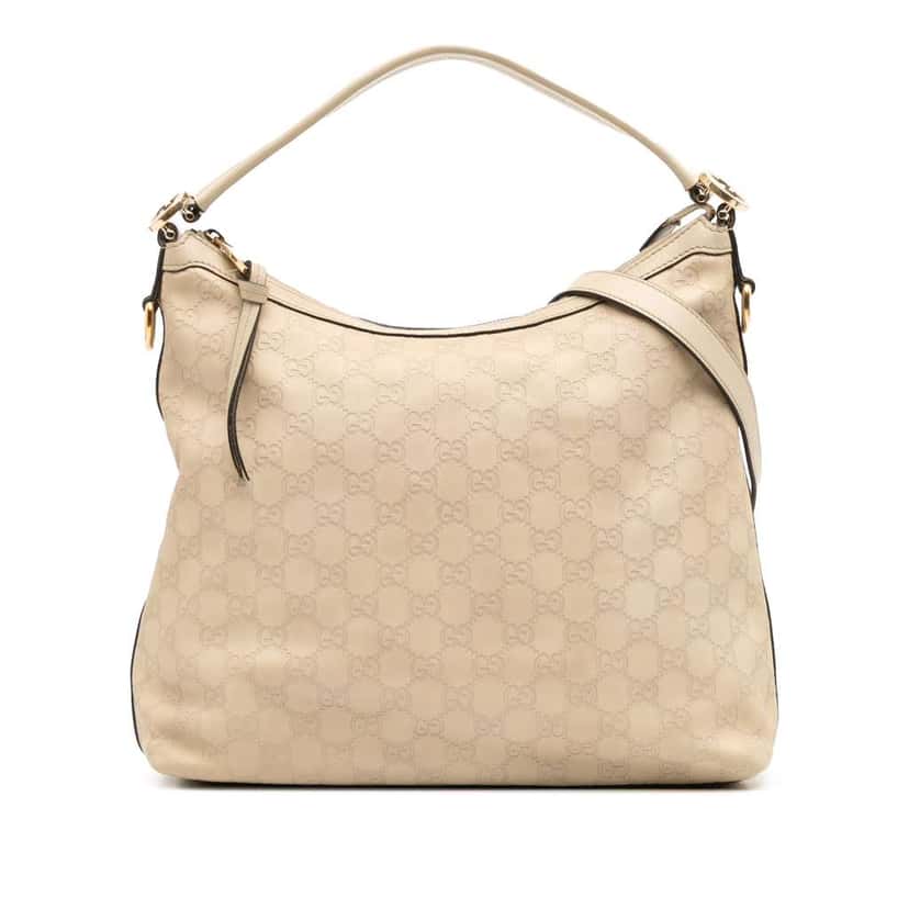 Gucci Small Guccissima Miss GG Hobo Brown Leather Good condition - Front View