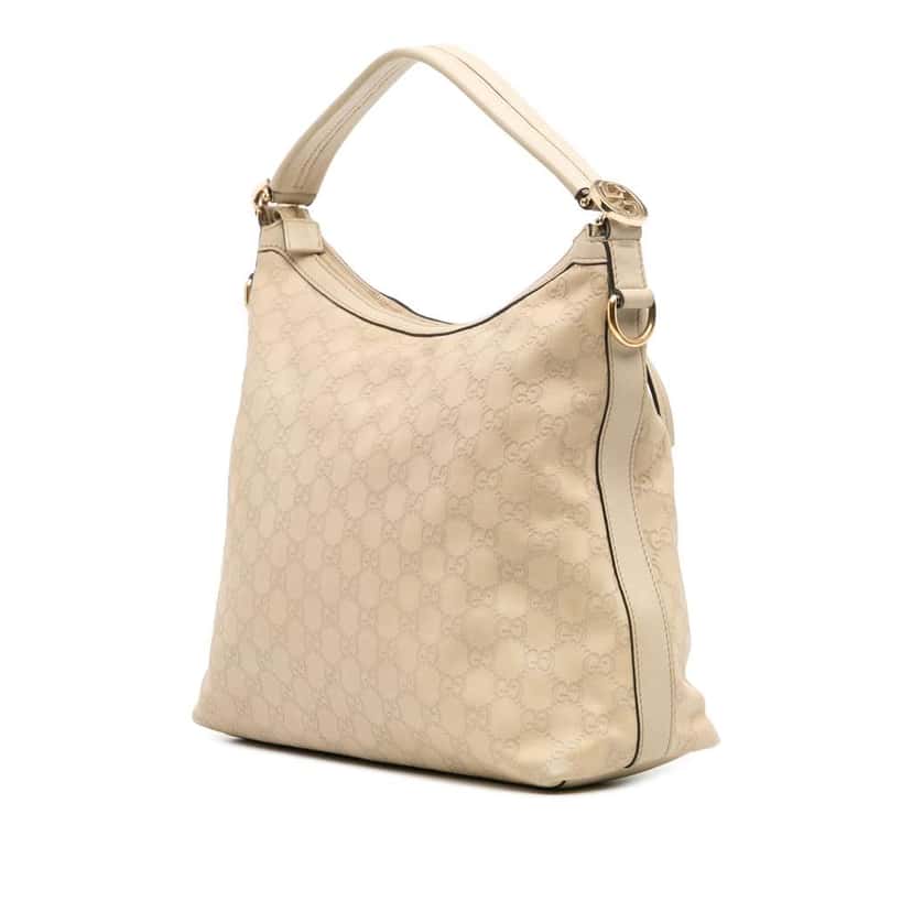 Gucci Small Guccissima Miss GG Hobo Brown Leather Good condition - Back View