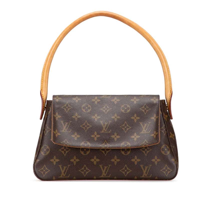 Louis Vuitton Monogram Mini Looping Brown Canvas Good condition - Front View
