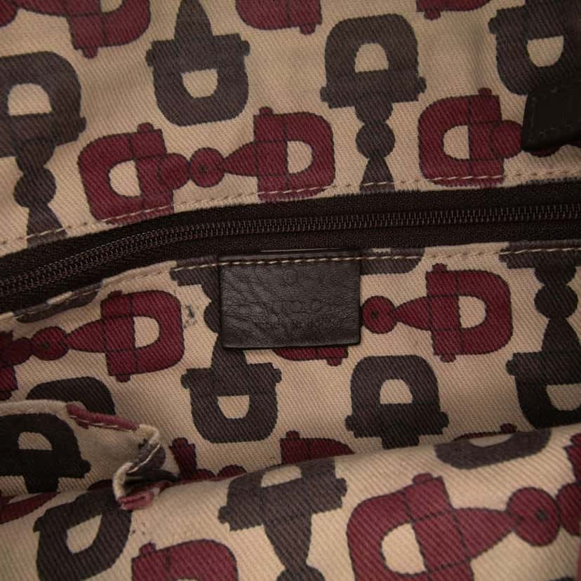 Gucci Guccissima Abbey D Ring Crossbody Brown Leather Good condition - Box View