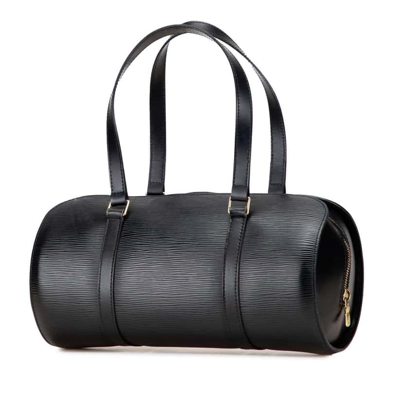 Louis Vuitton Epi Soufflot Black Leather Fair condition - Back View