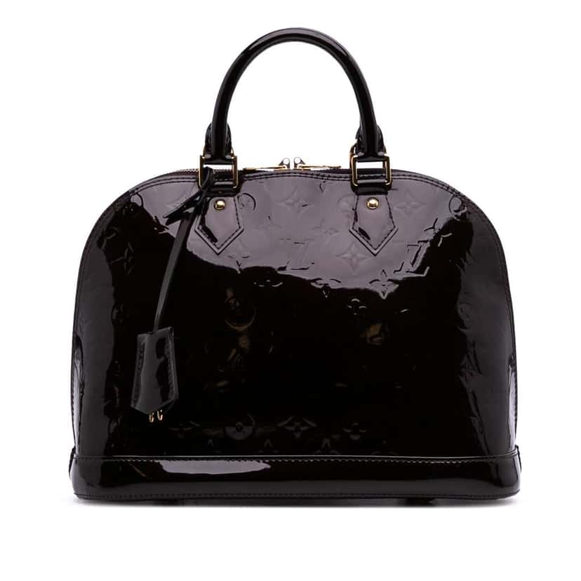 Louis Vuitton Monogram Vernis Alma PM Purple Leather Good condition - Front View