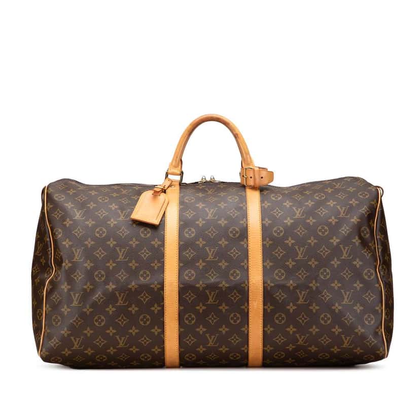 Louis Vuitton Monogram Keepall 60 Brown Good condition - Front View