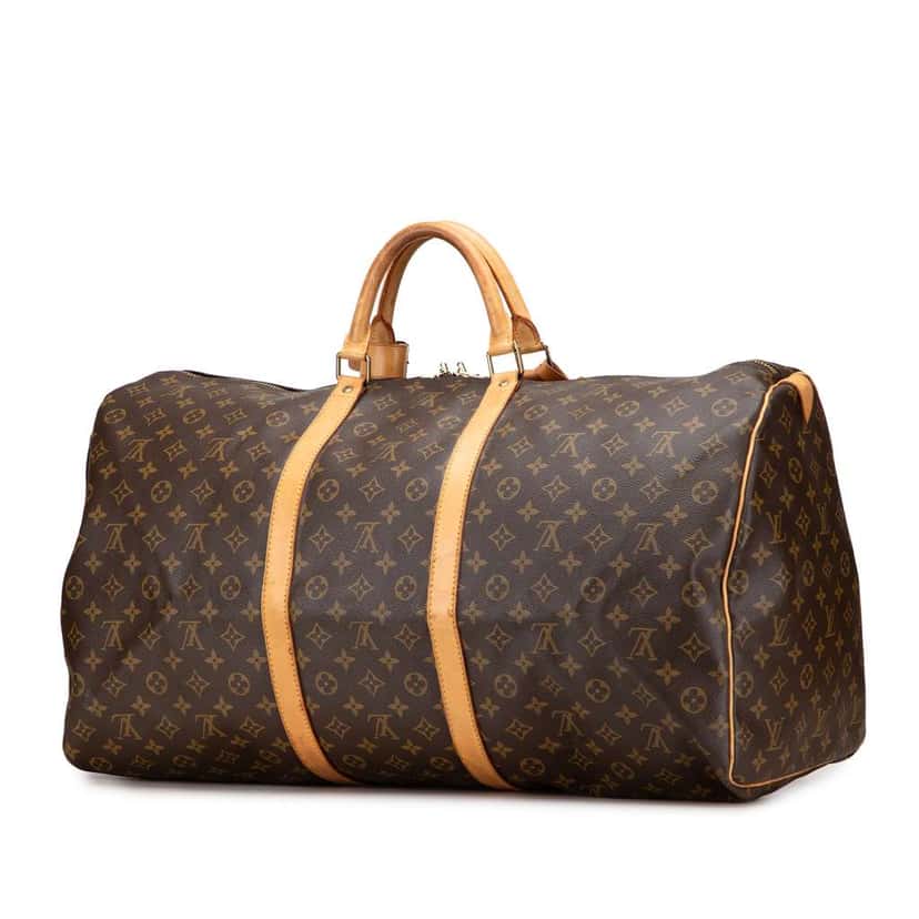 Louis Vuitton Monogram Keepall 60 Brown Good condition - Back View