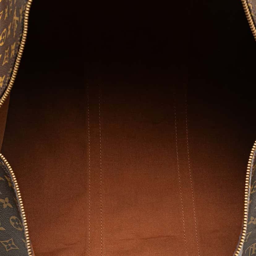 Louis Vuitton Monogram Keepall 55 Brown Fair condition - Model View