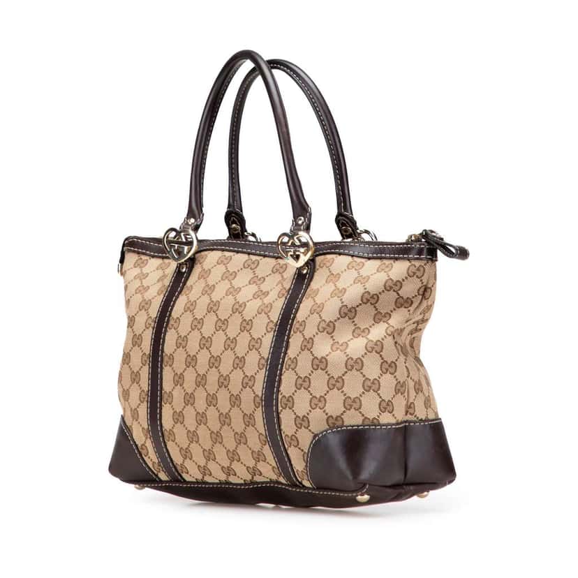 Gucci GG Canvas Lovely Tote Brown Canvas Good condition - Back View