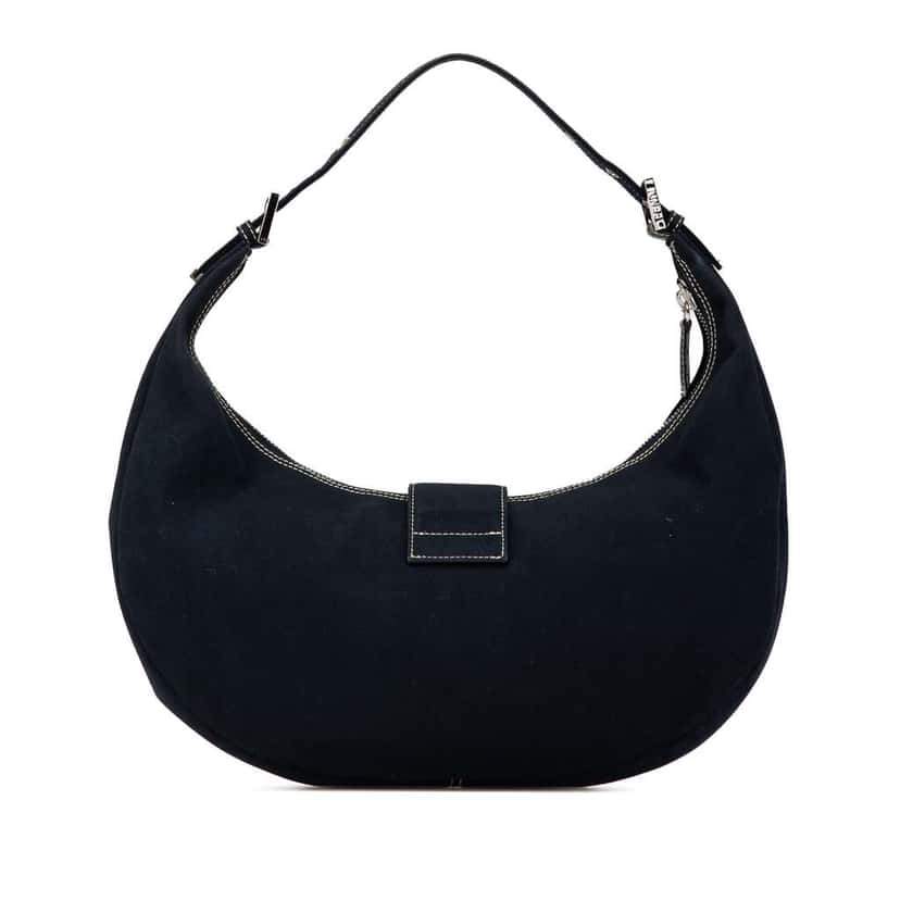 Fendi Canvas Croissant Shoulder Bag Blue Canvas Good condition - Inside View