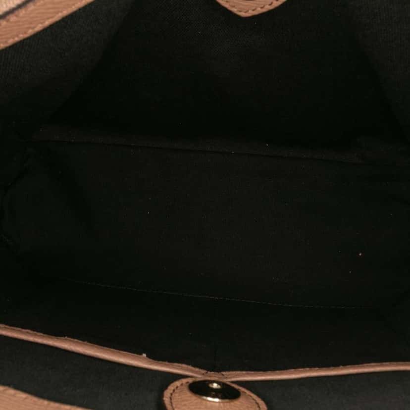Burberry Medium Leather and House Check Banner Satchel Brown Leather Good condition - Box View