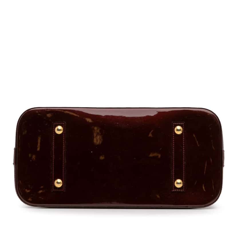 Louis Vuitton Monogram Vernis Alma GM Red Leather Good condition - Inside View