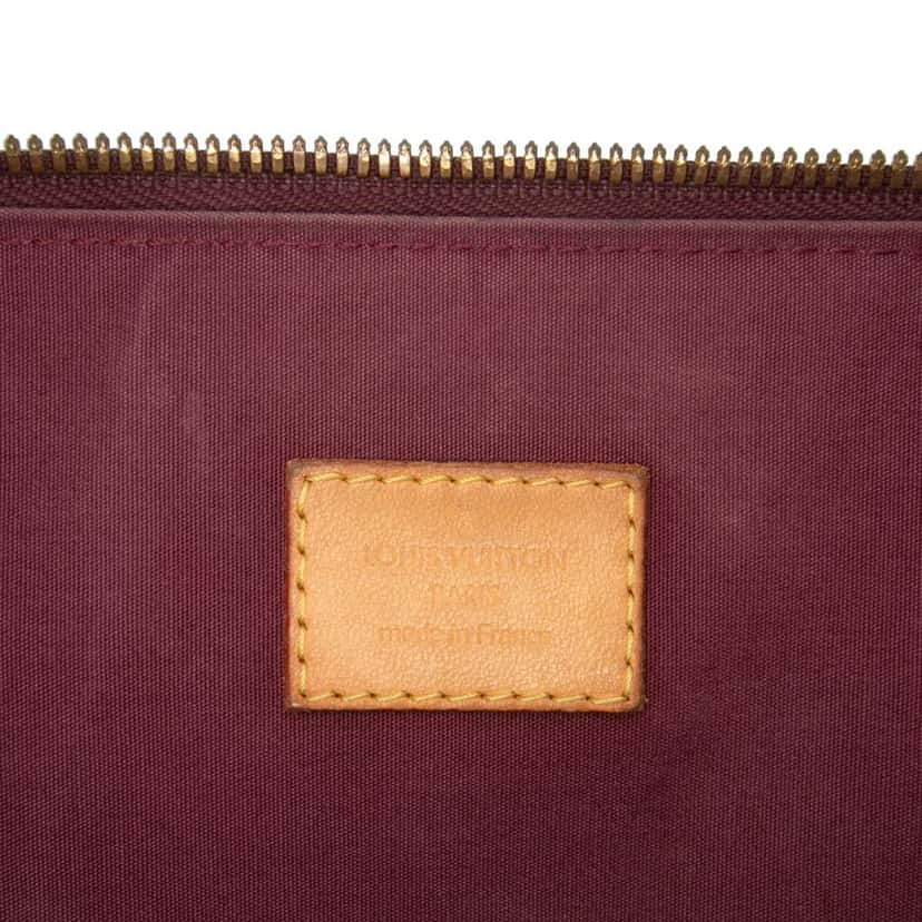 Louis Vuitton Monogram Vernis Alma GM Red Leather Good condition - Box View