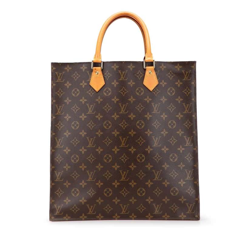 Louis Vuitton Monogram Sac Plat Brown Canvas Good condition - Front View