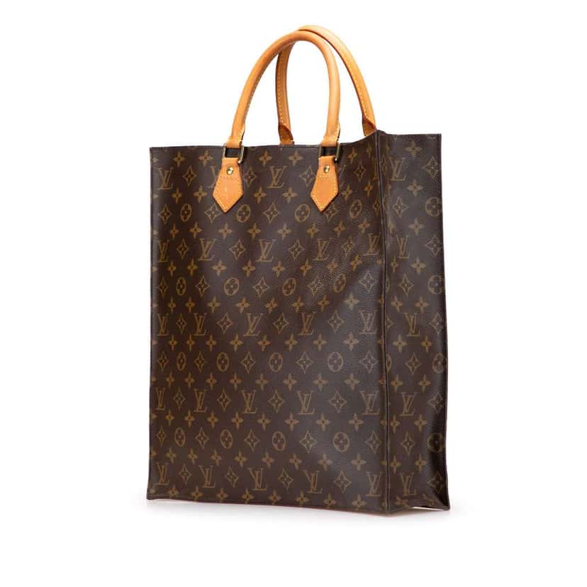 Louis Vuitton Monogram Sac Plat Brown Canvas Good condition - Back View