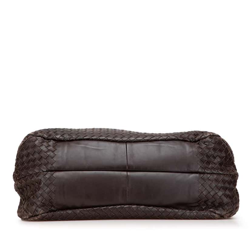 Bottega Veneta Large Nappa Intrecciato Campana Hobo Brown Leather Good condition - Inside View