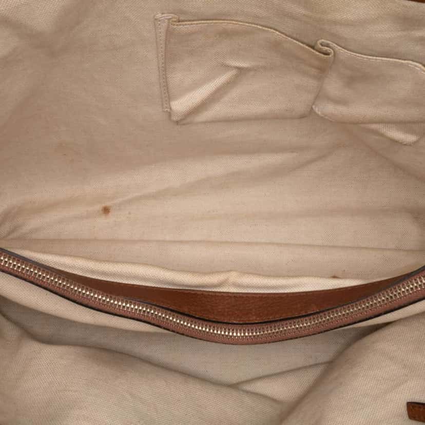 Gucci Medium GG Canvas Bella Tote Brown Canvas Good condition - Model View