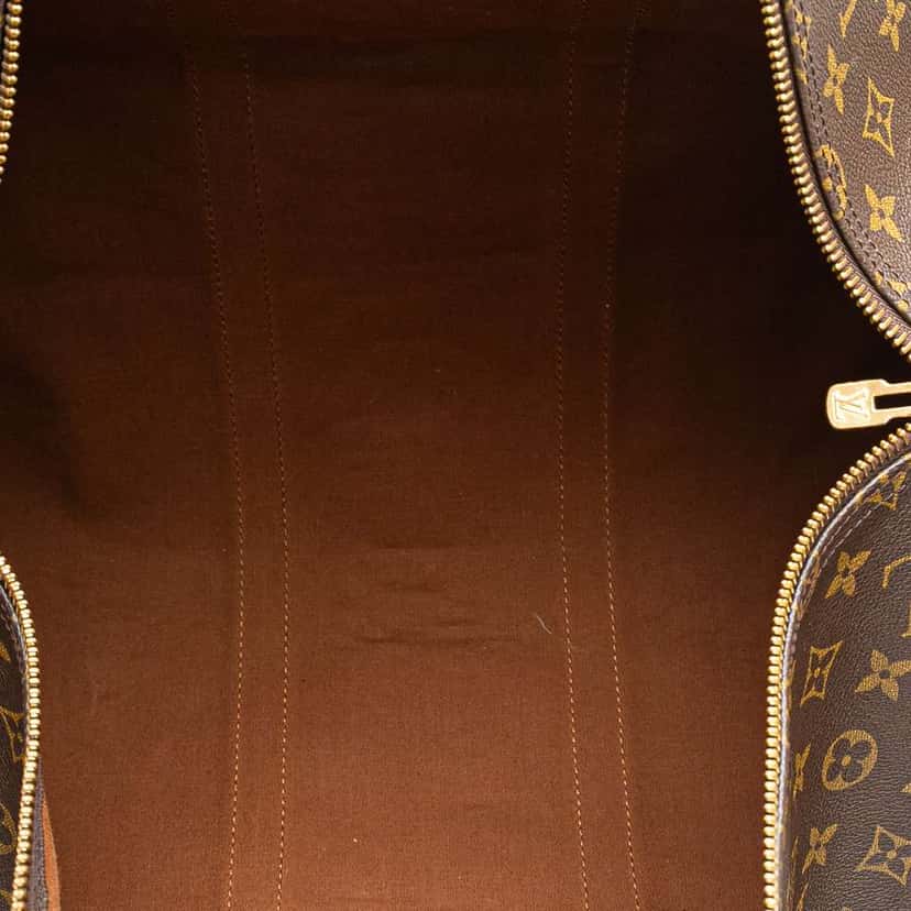 Louis Vuitton Monogram Keepall 55 Brown Canvas Good condition - Model View