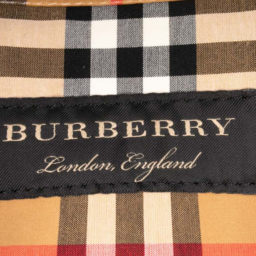 Burberry House Check Coated Canvas Tote Brown Canvas Good condition - Box View